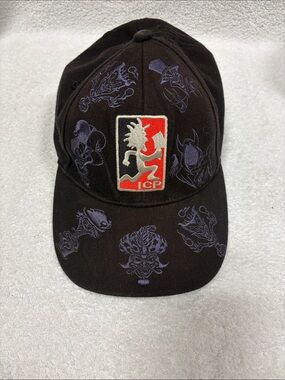 Insane clown posse ICP bio-domes Black Embroidered Logo Baseball Cap